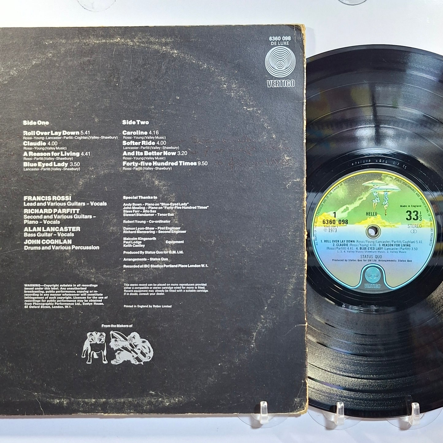 lp Status Quo Hello made inglaterra 1973 rock