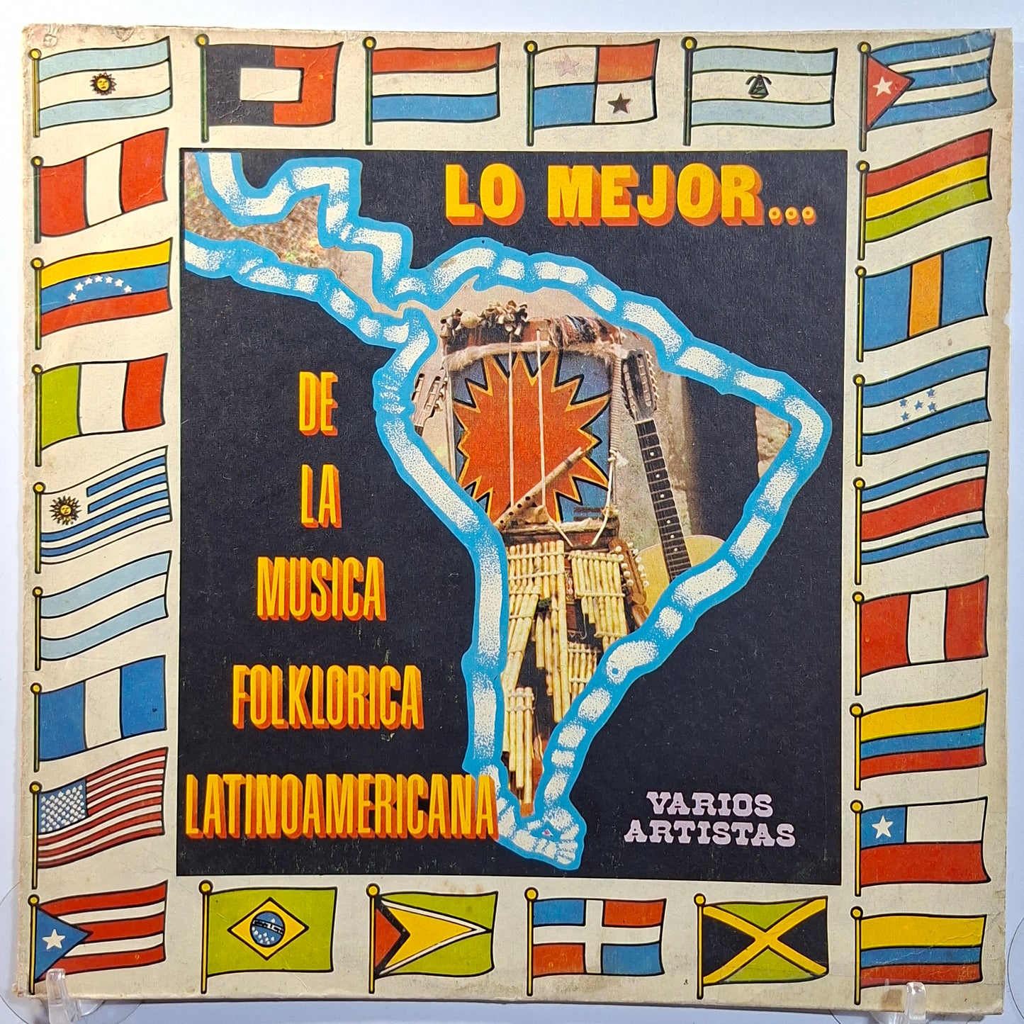 lp Lo Mejor de la Musica Folklorica LatinoAmericana Los Humahuaquenos Los Uros Paja Brava varios made peru 1980 latin folk