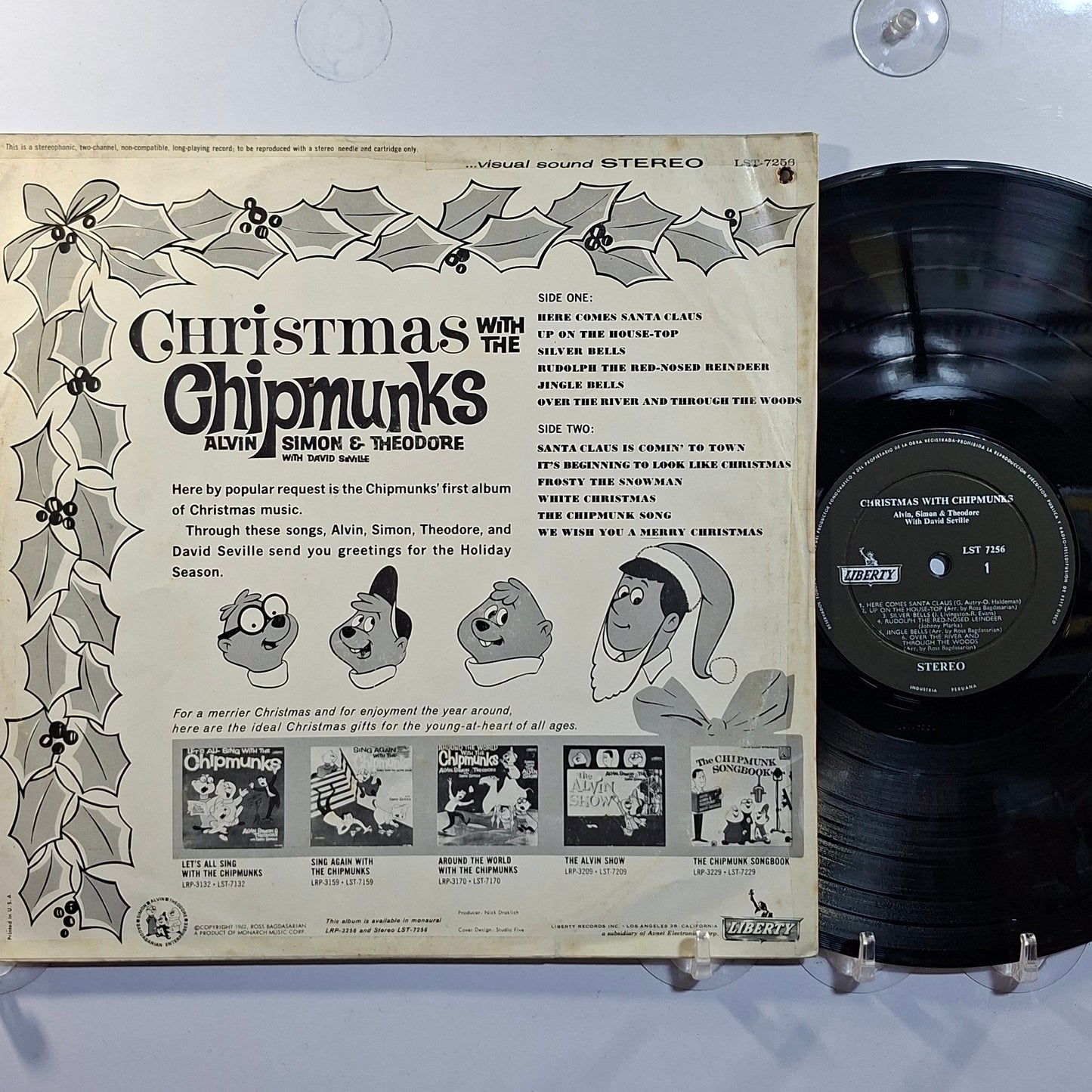 lp The Chipmunks Christmas With The Chipmunks made peru 1968 infantil