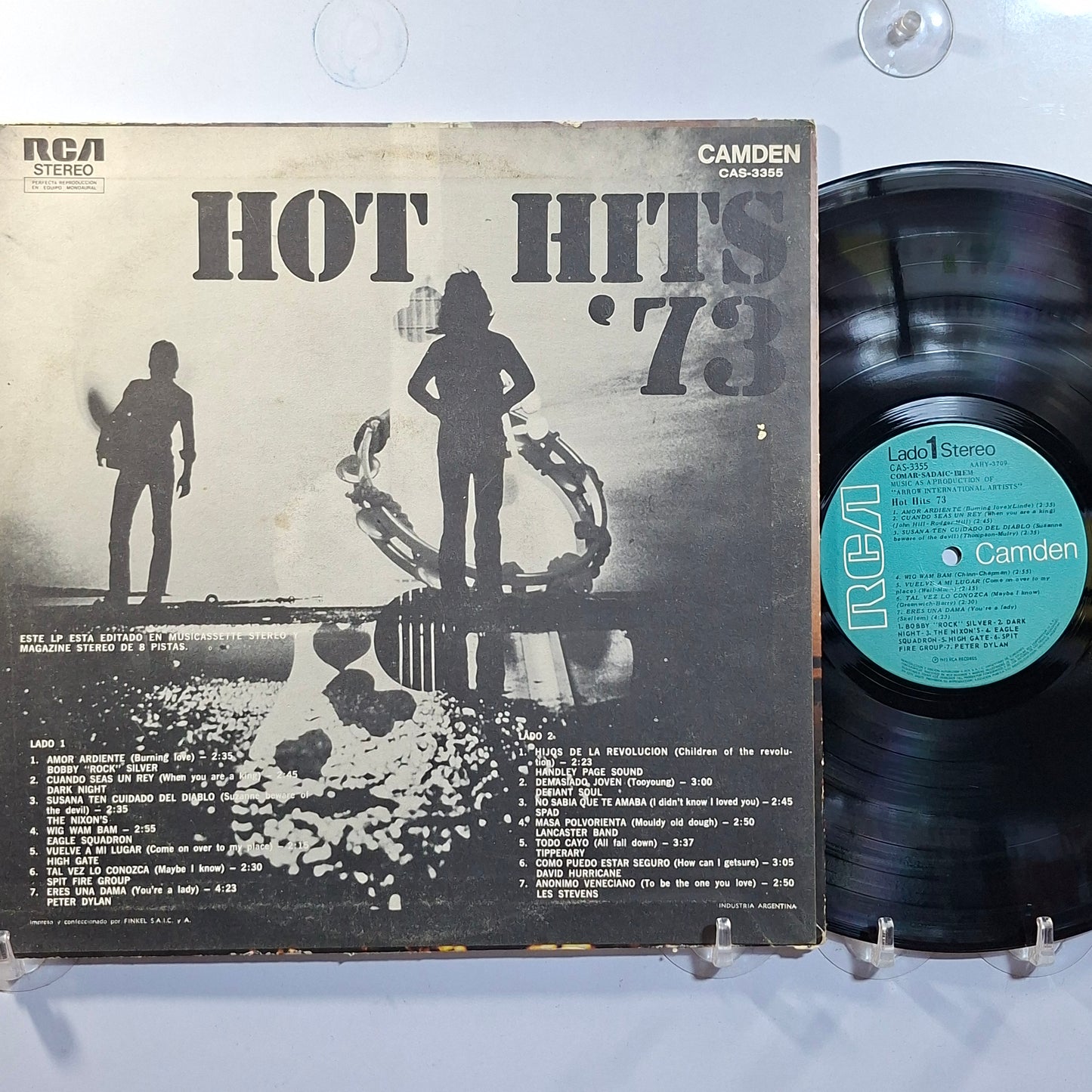 lp Hot Hits 73 dark night the nixon's peter dylan varios made argentina 1973 rock