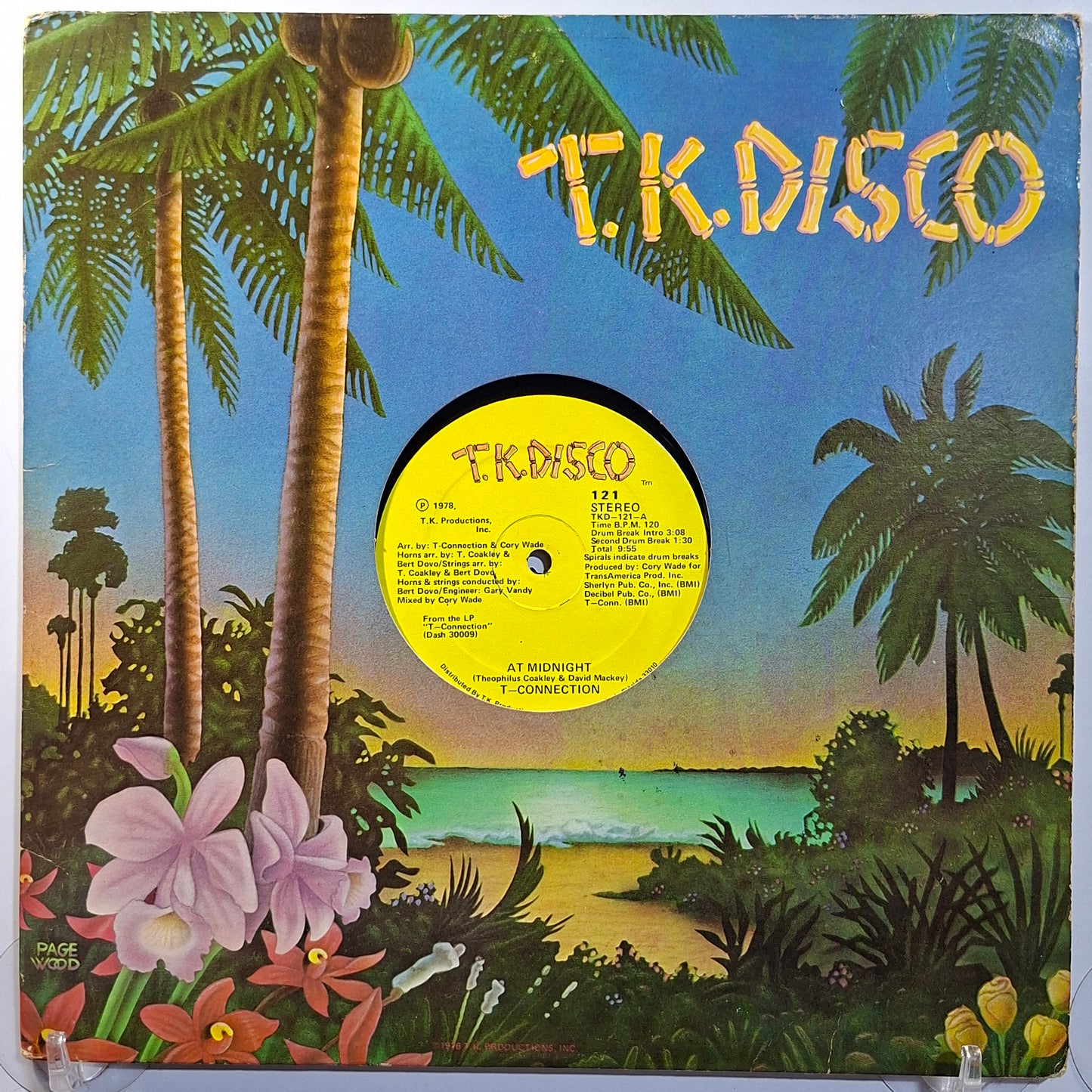 single 12" T-Connection At Midnight / Playin' Games made usa 1978 funk soul disco