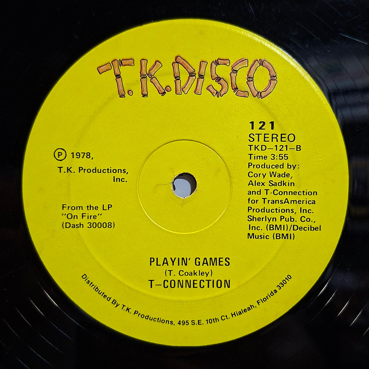 single 12" T-Connection At Midnight / Playin' Games made usa 1978 funk soul disco
