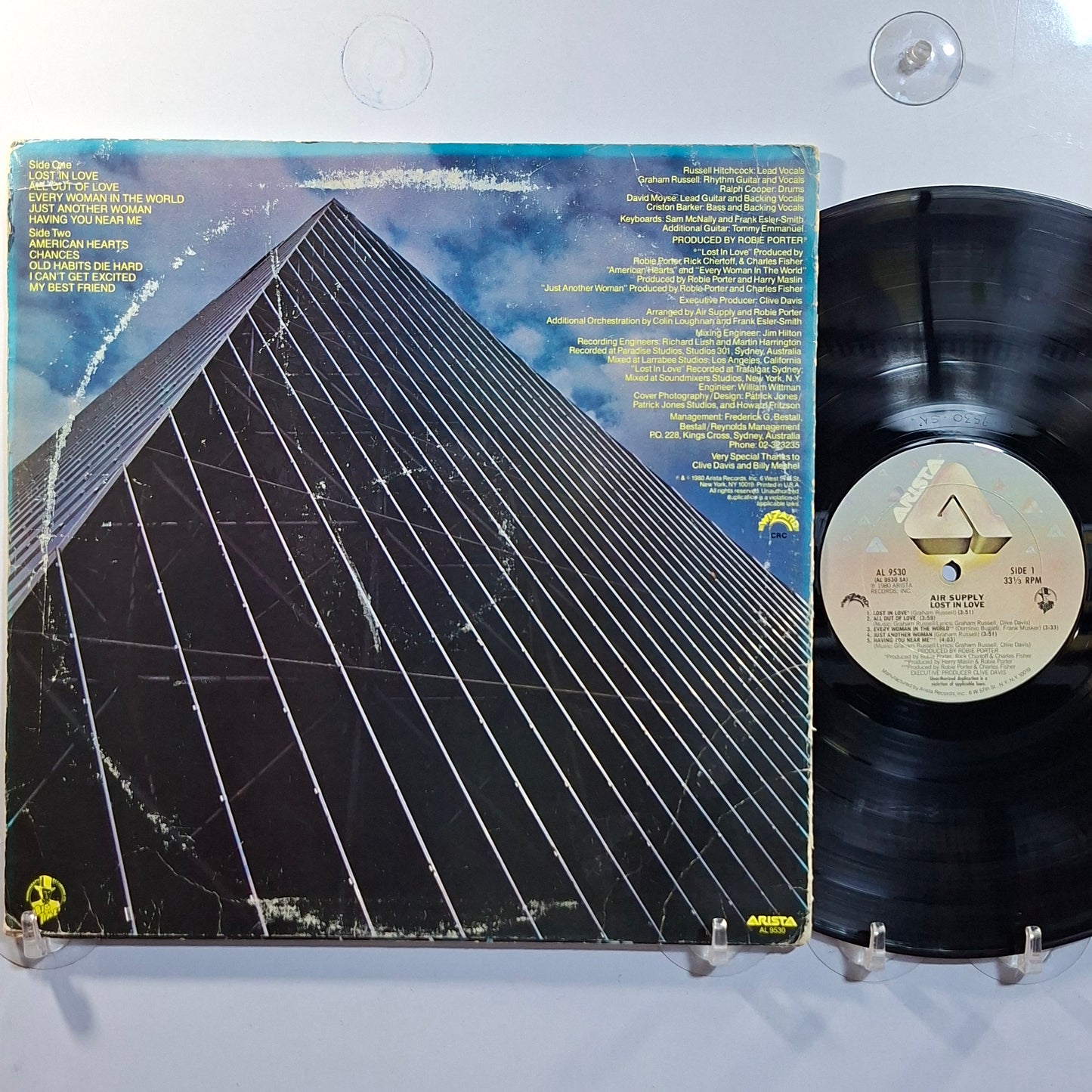 lp Air Supply Lost In Love made usa 1980 con insert pop rock