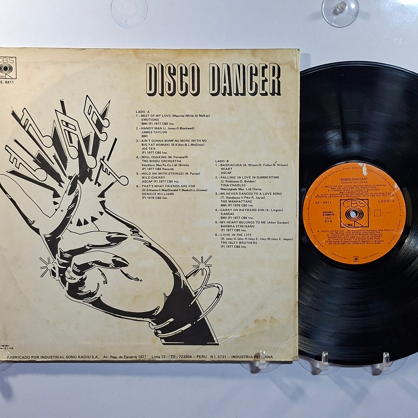 lp disco dancer kansas tina charles heart varios made peru 1977 rock disco