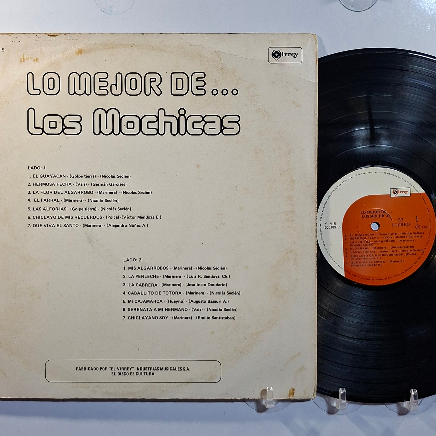 lp Los Mochicas Lo Mejor De Los Mochicas made peru 1980 vals criollo folk
