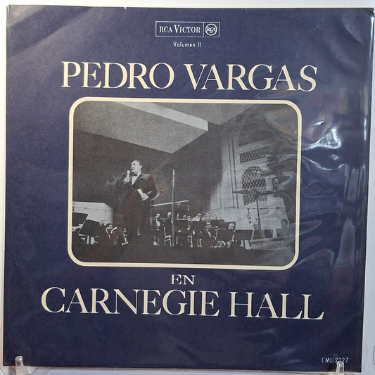 lp Pedro Vargas Pedro Vargas En El Carnegie Hall vol 2 made chile 1964 ranchera folk