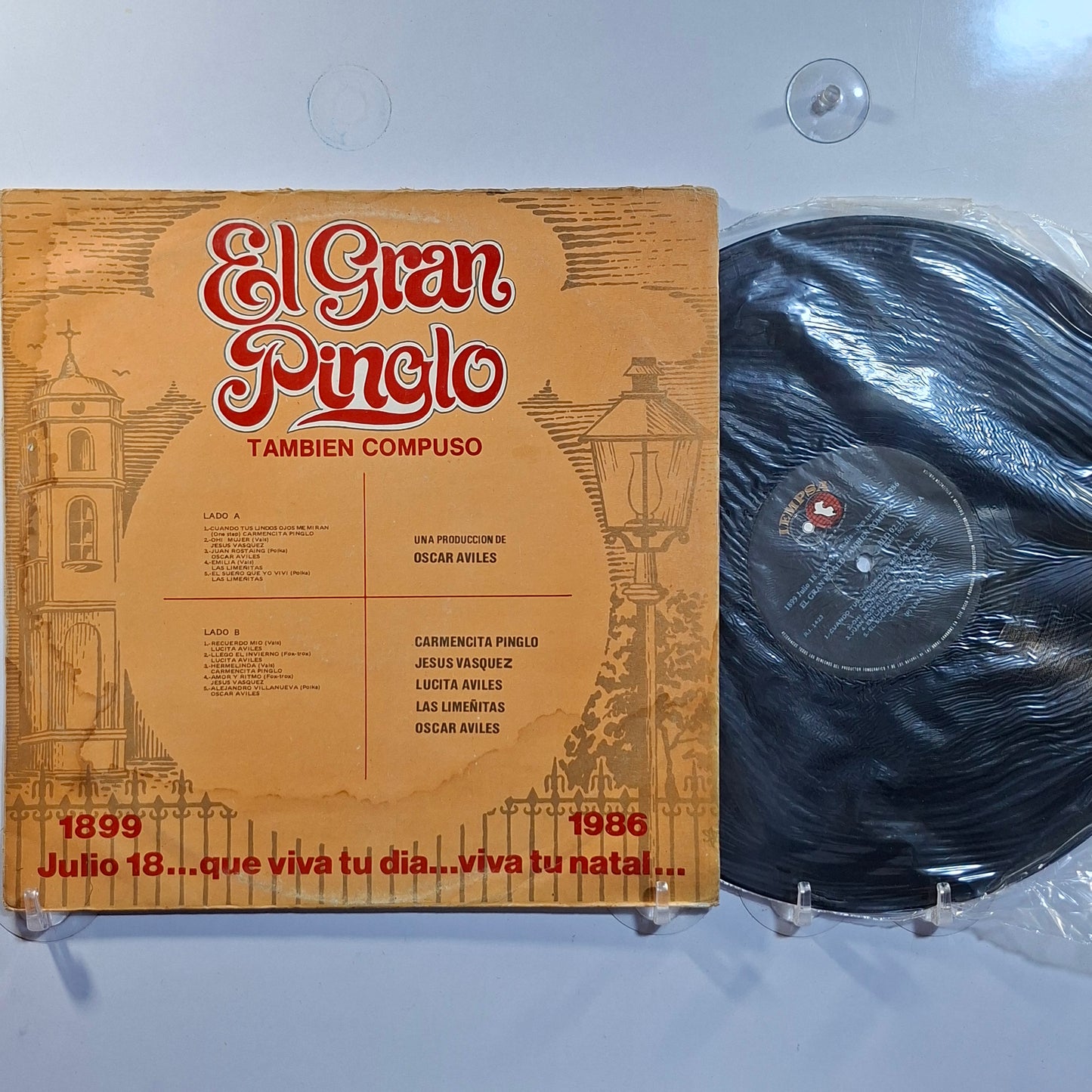 lp Oscar Aviles El Gran Pinglo Tambien Compuso made peru 1986 sellado criollo folk