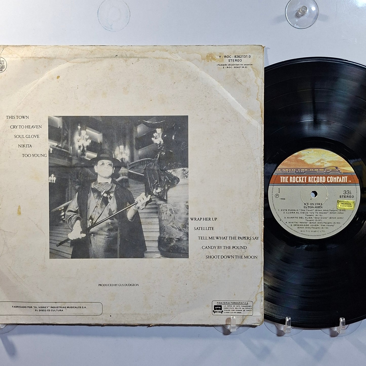 lp Elton John Ice On Fire made peru 1985 pop rock