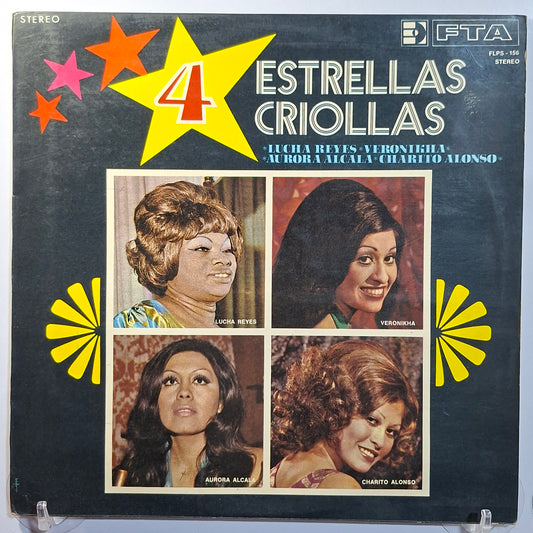 lp Cuatro Estrellas Criollas lucha reyes veronikha aurora alcala charito alonso made peru 1973 criollo folk