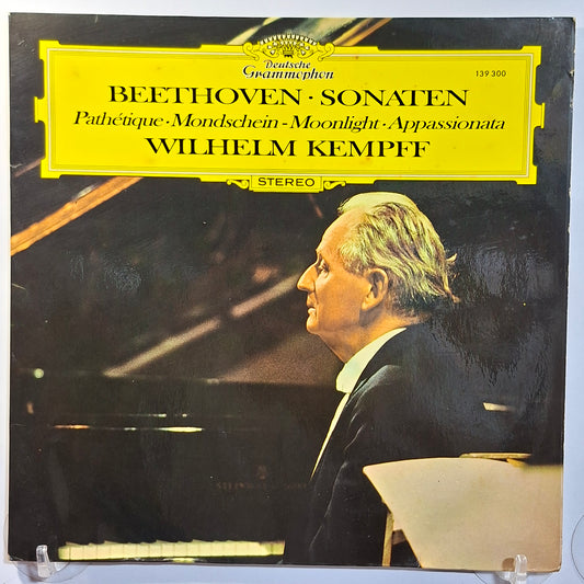lp Wilhelm Kempff Beethoven Sonaten Pathétique / Mondschein / Moonlight / Appassionata made alemania 1978 clasico