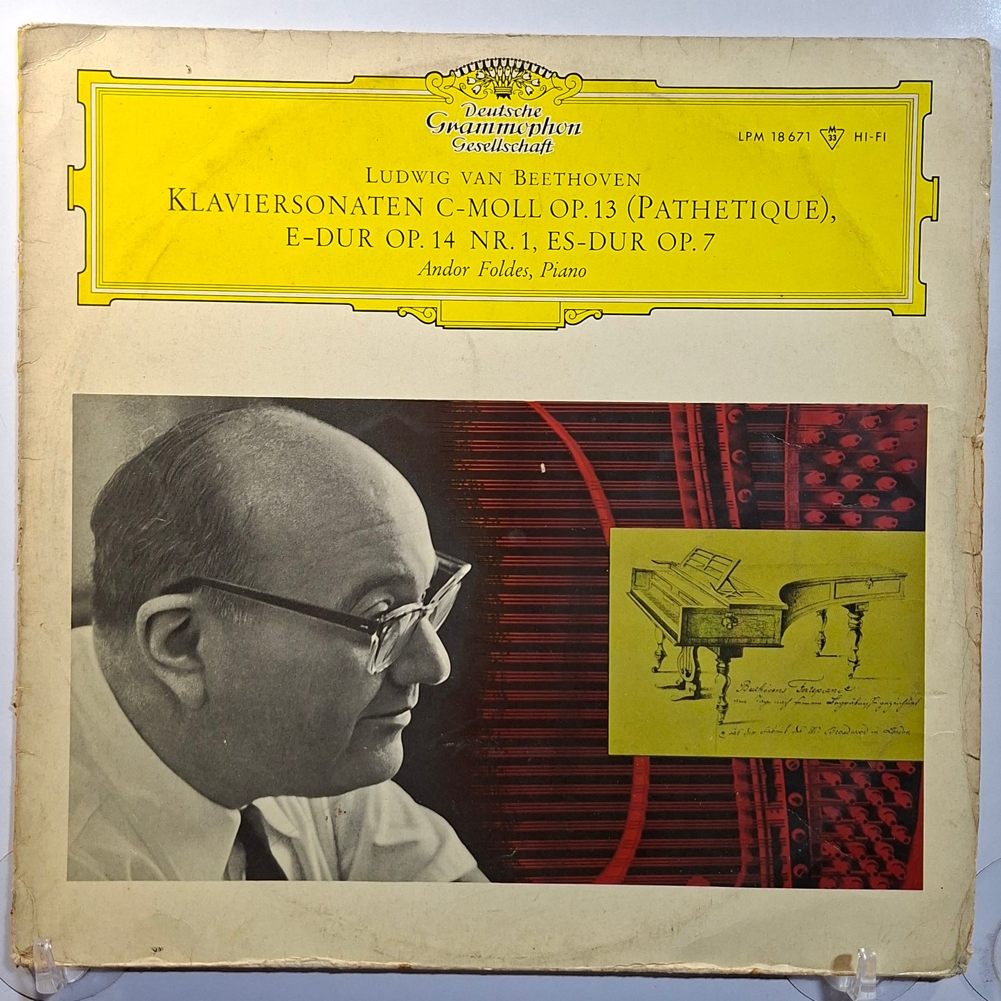 lp Andor Foldes Beethoven piano Klaviersonaten C-moll Op 13 made alemania 1979 clasico