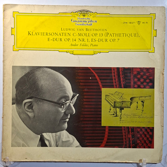 lp Andor Foldes Beethoven piano Klaviersonaten C-moll Op 13 made alemania 1979 clasico