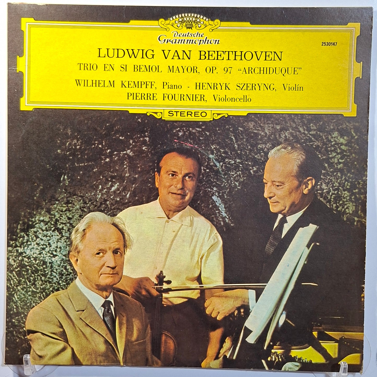 lp Wilhelm Kempff Henryk Szeryng Pierre Fournier Beethoven Trio Archduke Trio Op 97 made colombia 1970 clasico
