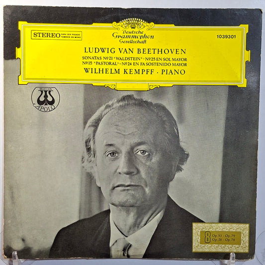 lp wilhelm kempff beethoven Sonata 21 Sonata 15 Sonata 24 piano made argentina 1967 clasico