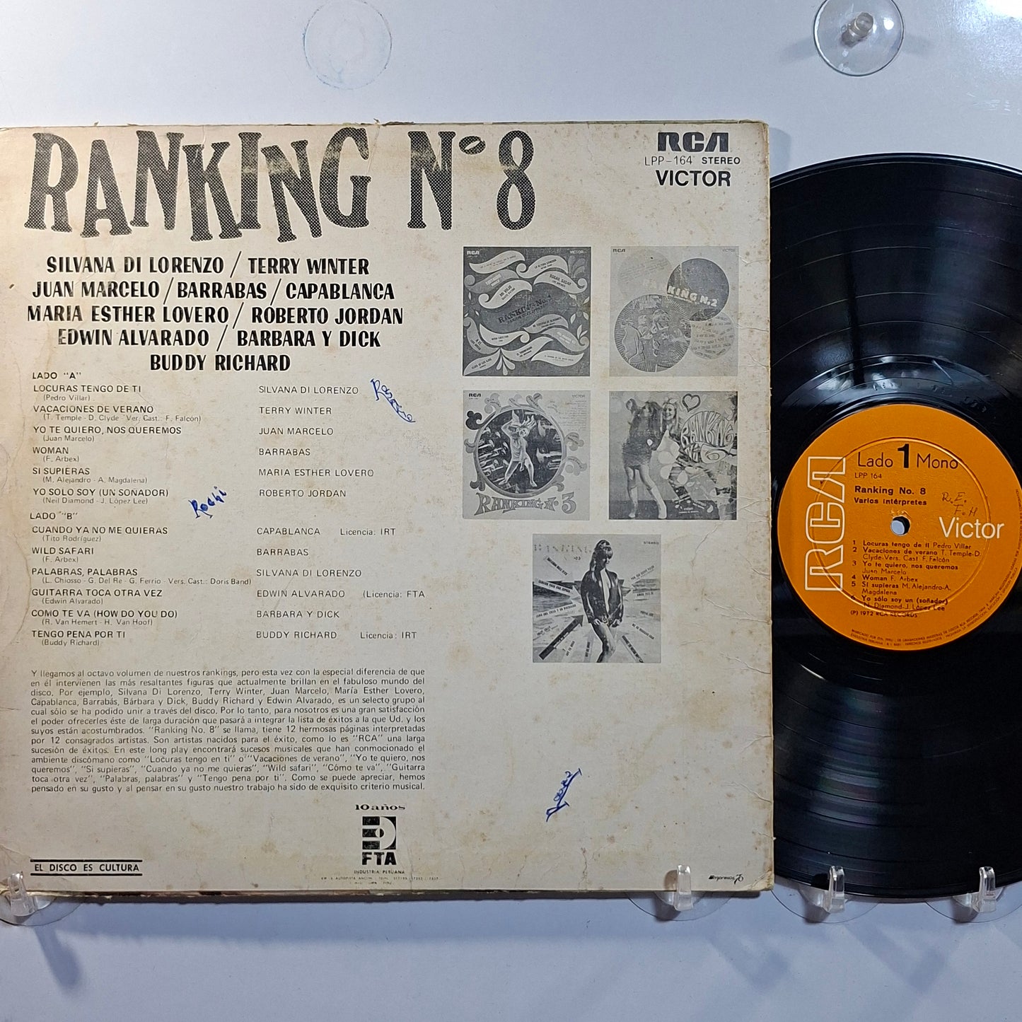 lp Ranking 8 barrabas barbara & dick roberto jordan varios made peru 1972 pop rock