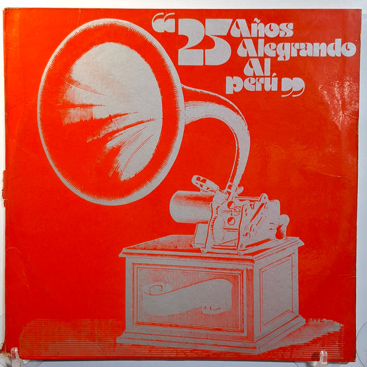 x2 lp 25 Años Alegrando al Peru Los Destellos Los Angeles Negros La Pastorita Huaracina varios made peru 1974 gatefold latin rock cumbia