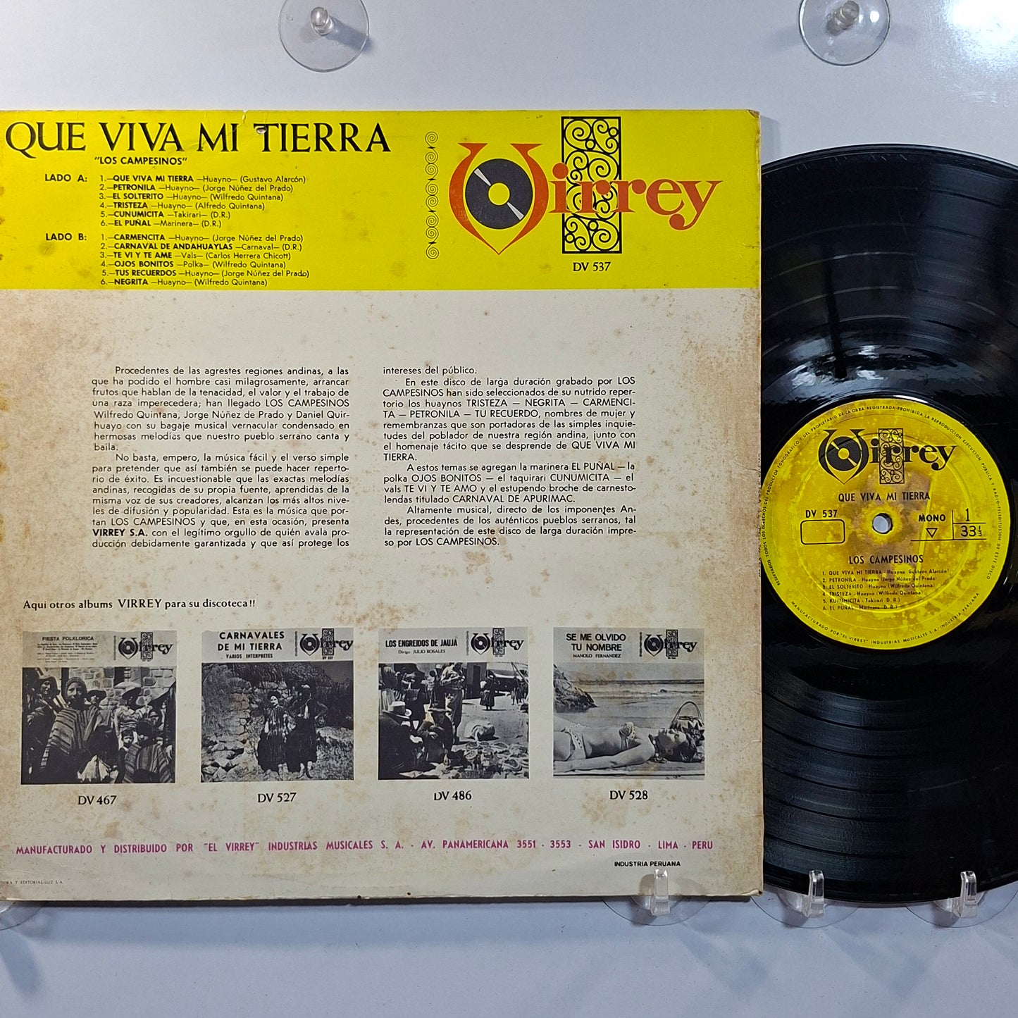 lp Los Campesinos Que Viva Mi Tierra made peru 1964 huayno folk