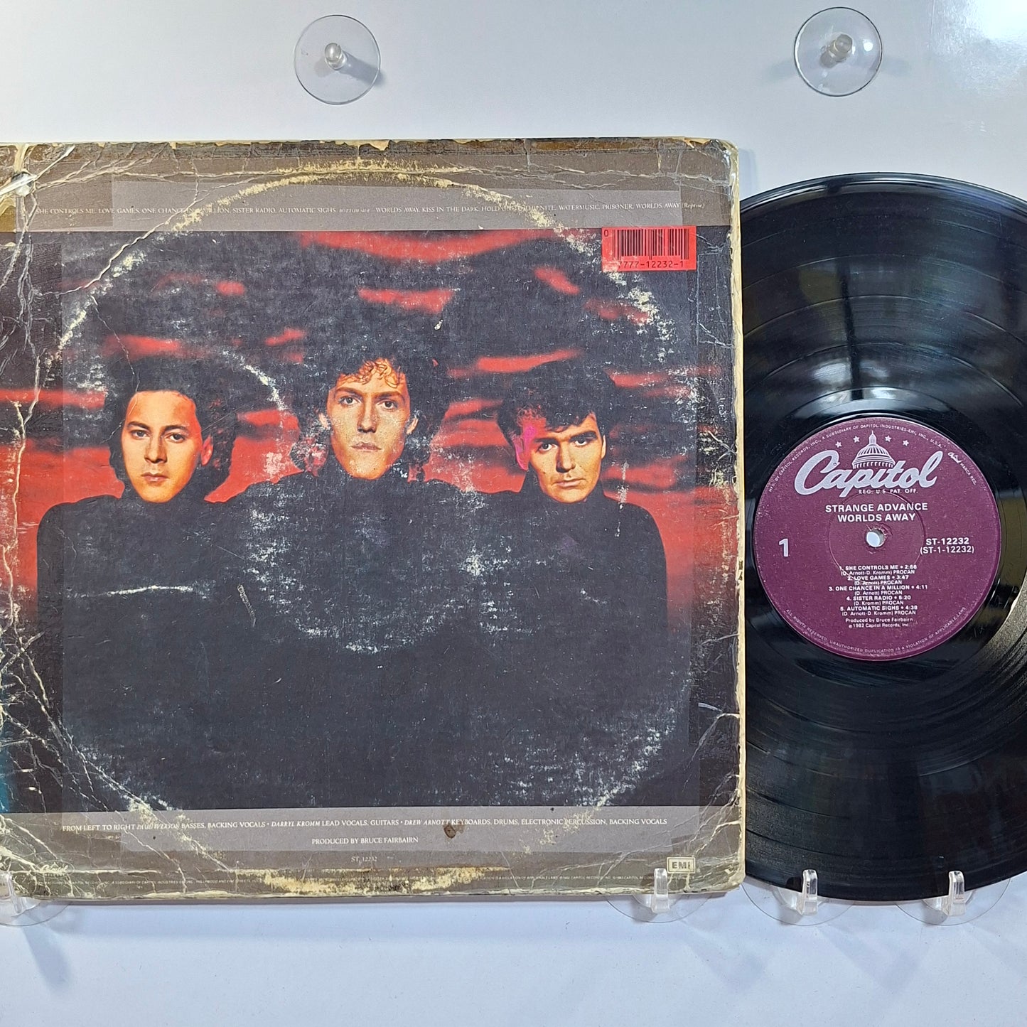 lp Strange Advance Worlds Away made usa 1982 New Wave Pop Rock