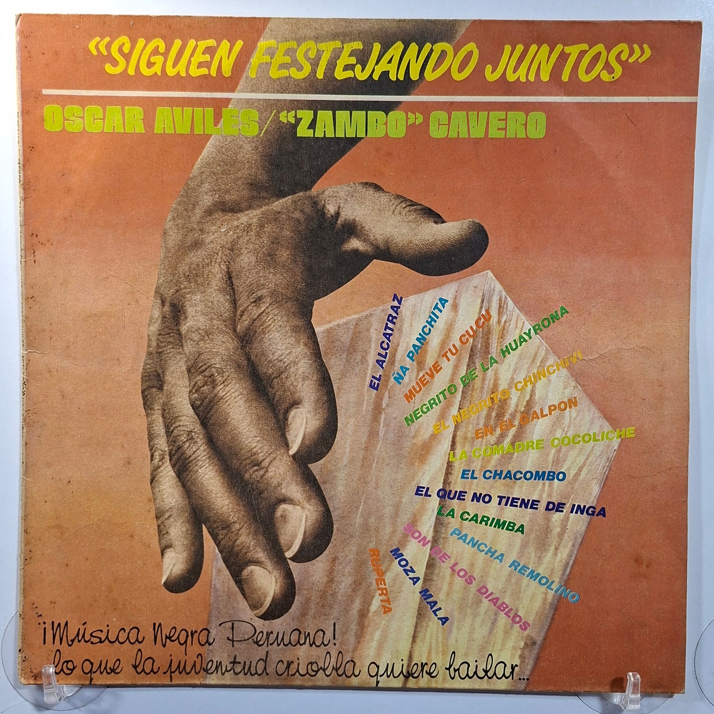 lp Oscar Aviles Arturo Zambo Cavero Siguen Festejando Juntos made peru 1984 criollo folk