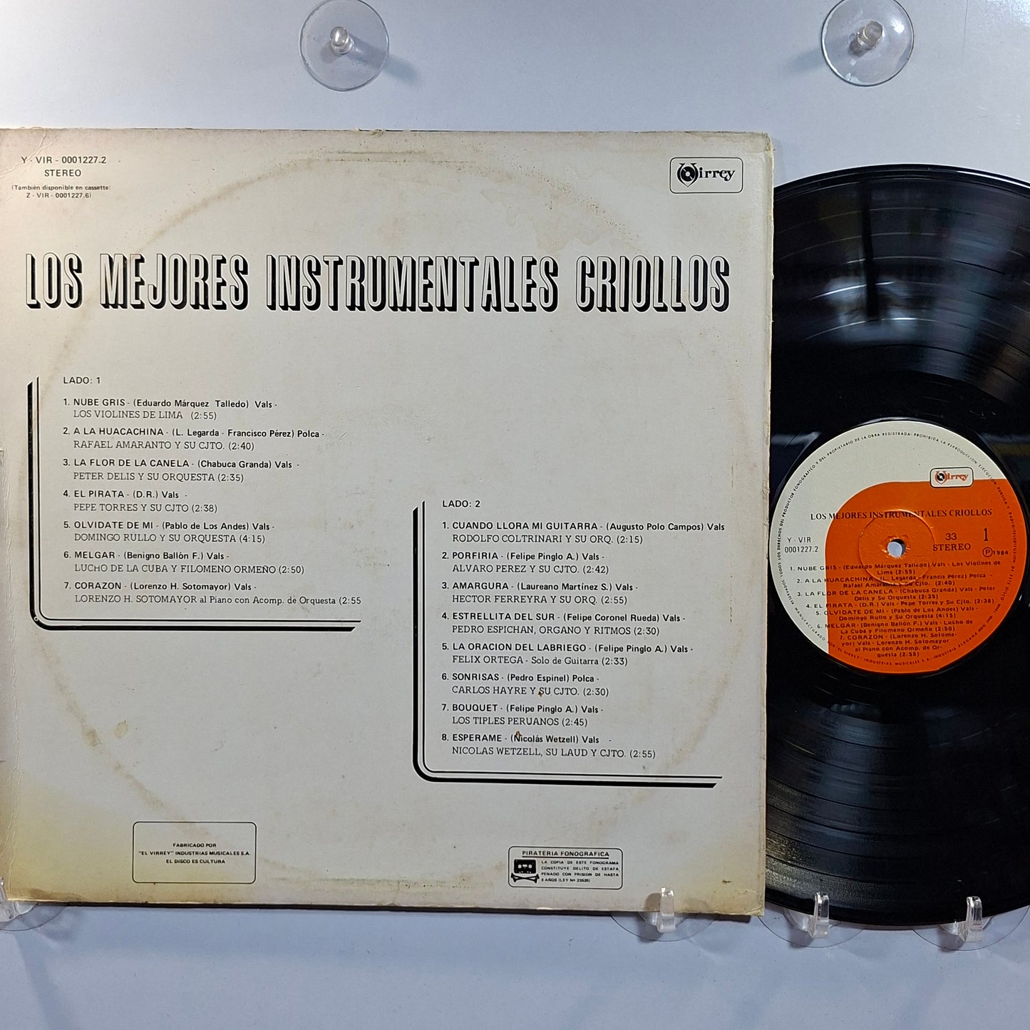 lp los mejores instrumentales criollos los violines de lima lucho de la cuba varios made peru 1984 criollo folk