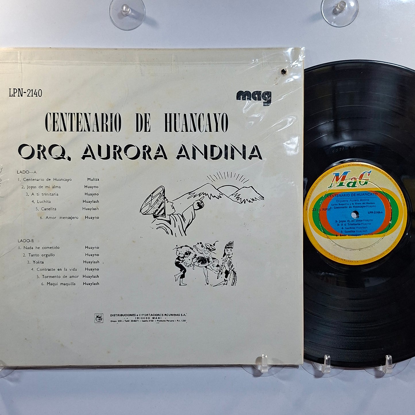 lp orquesta aurora andina Centenario de Huancayo made peru 1970 huayno folk