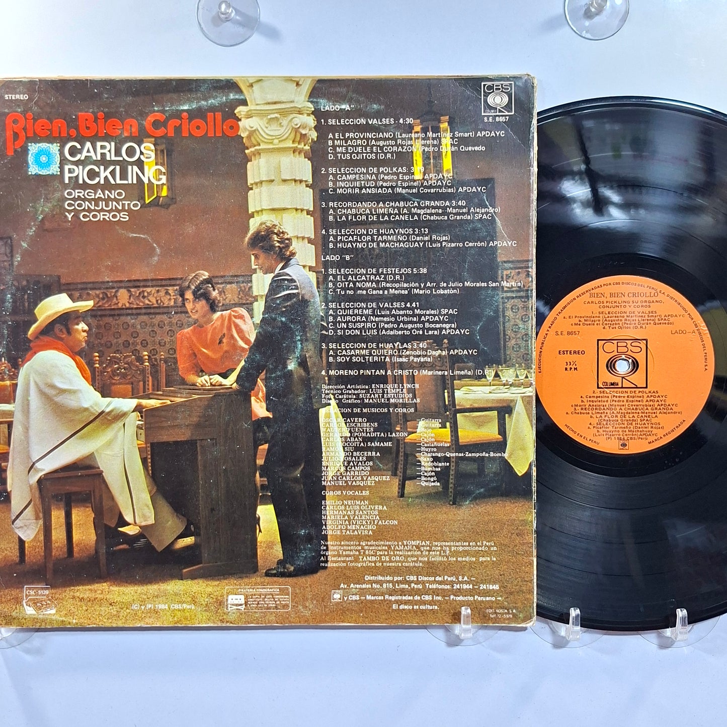 lp Carlos Pickling Bien Bien Criollo made peru 1984 criollo folk