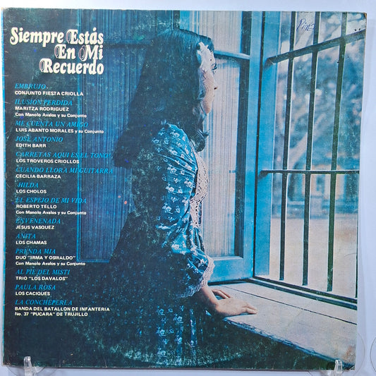 lp Siempre Estas En Mi Recuerdo luis abanto morales maritza rodriguez edith barr varios made peru 1978 criollo folk