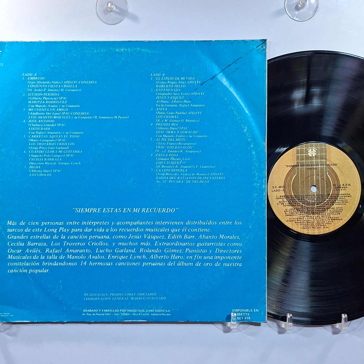 lp Siempre Estas En Mi Recuerdo luis abanto morales maritza rodriguez edith barr varios made peru 1978 criollo folk