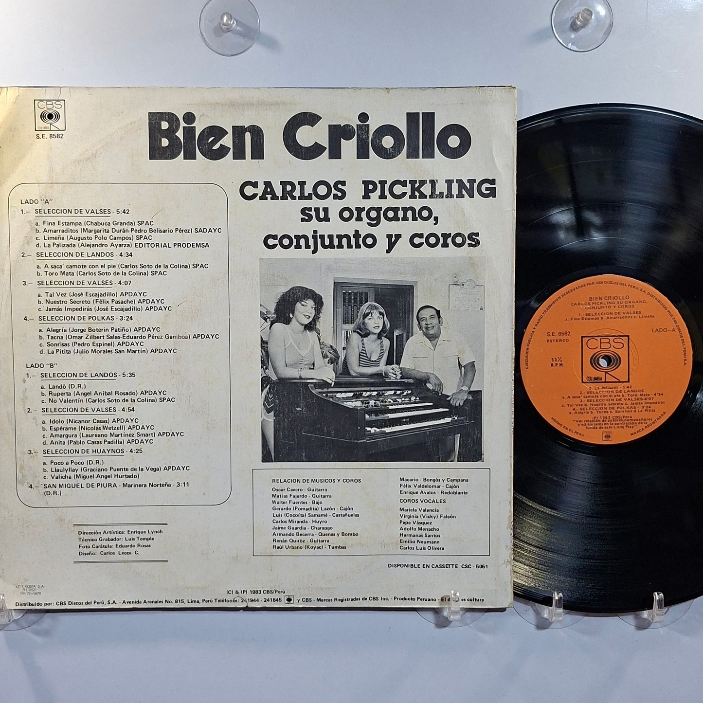 lp Carlos Pickling Bien Criollo made peru 1983 criollo huayno folk