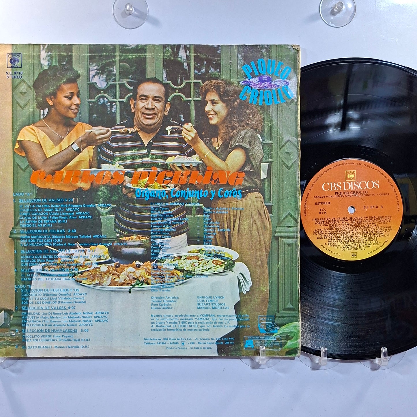 lp Carlos Pickling Piqueo Criollo made peru 1985 criollo huayno folk