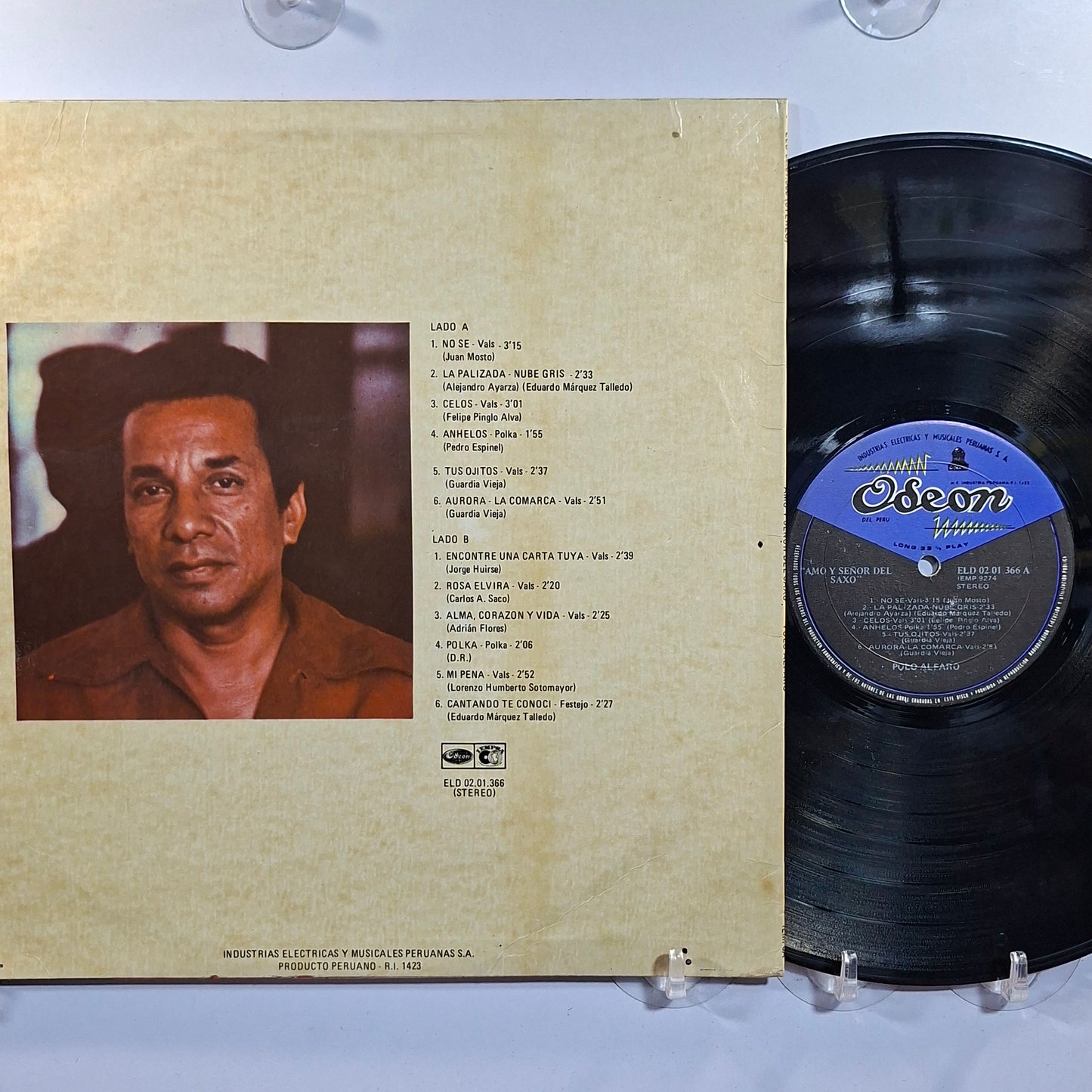 lp Polo Alfaro Amo y Señor del Saxo made peru 1972 criollo folk