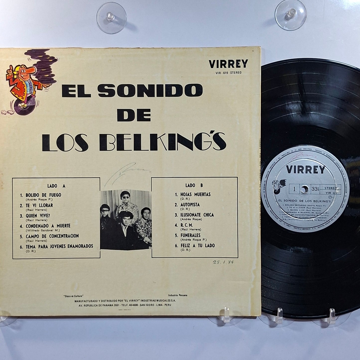 lp Los Belking's El Sonido De Los Belking's made peru 1967 latin rock