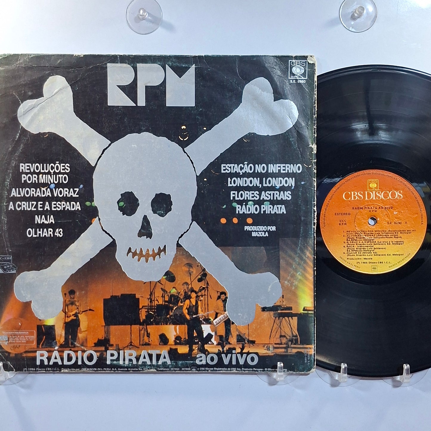 lp RPM Radio Pirata Ao Vivo made peru 1986 Electronic Rock