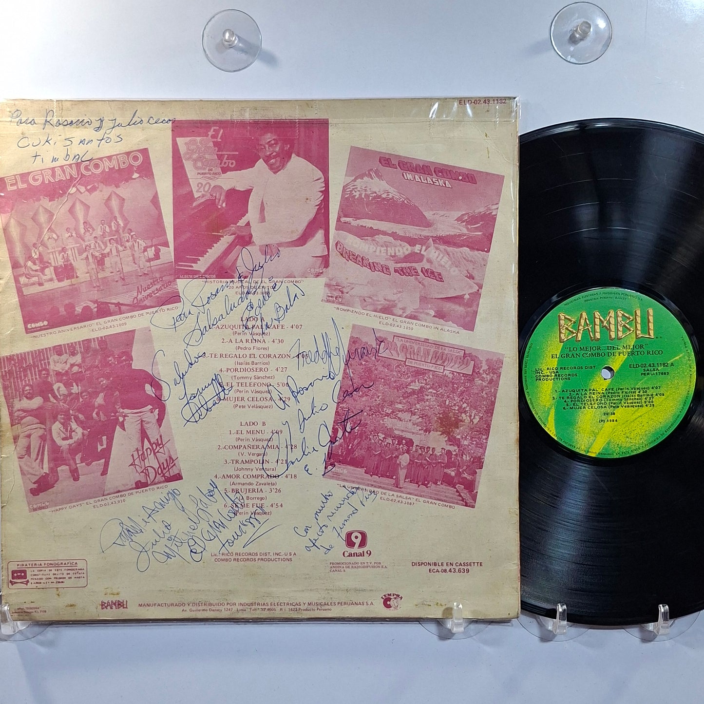lp El Gran Combo de Puerto Rico Lo Mejor Del Mejor made peru 1984 latin salsa