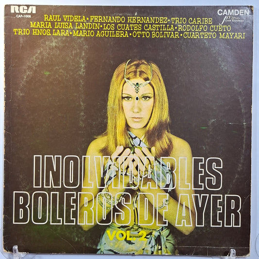 lp Inolvidables Boleros del Ayer Vol 2 raul videla mario aguilera rodolfo cueto varios made Peru 1980 latin bolero