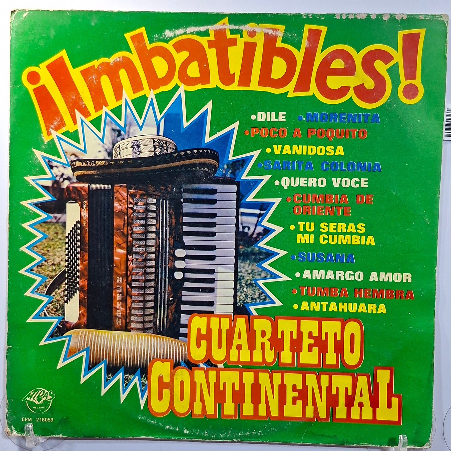 lp Cuarteto Continental Imbatibles made peru 1985 latin cumbia