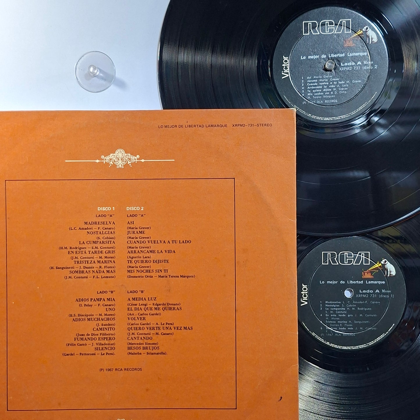 x2 lp Libertad Lamarque Lo Mejor De Libertad Lamarque made peru 1967 gatefold tango folk