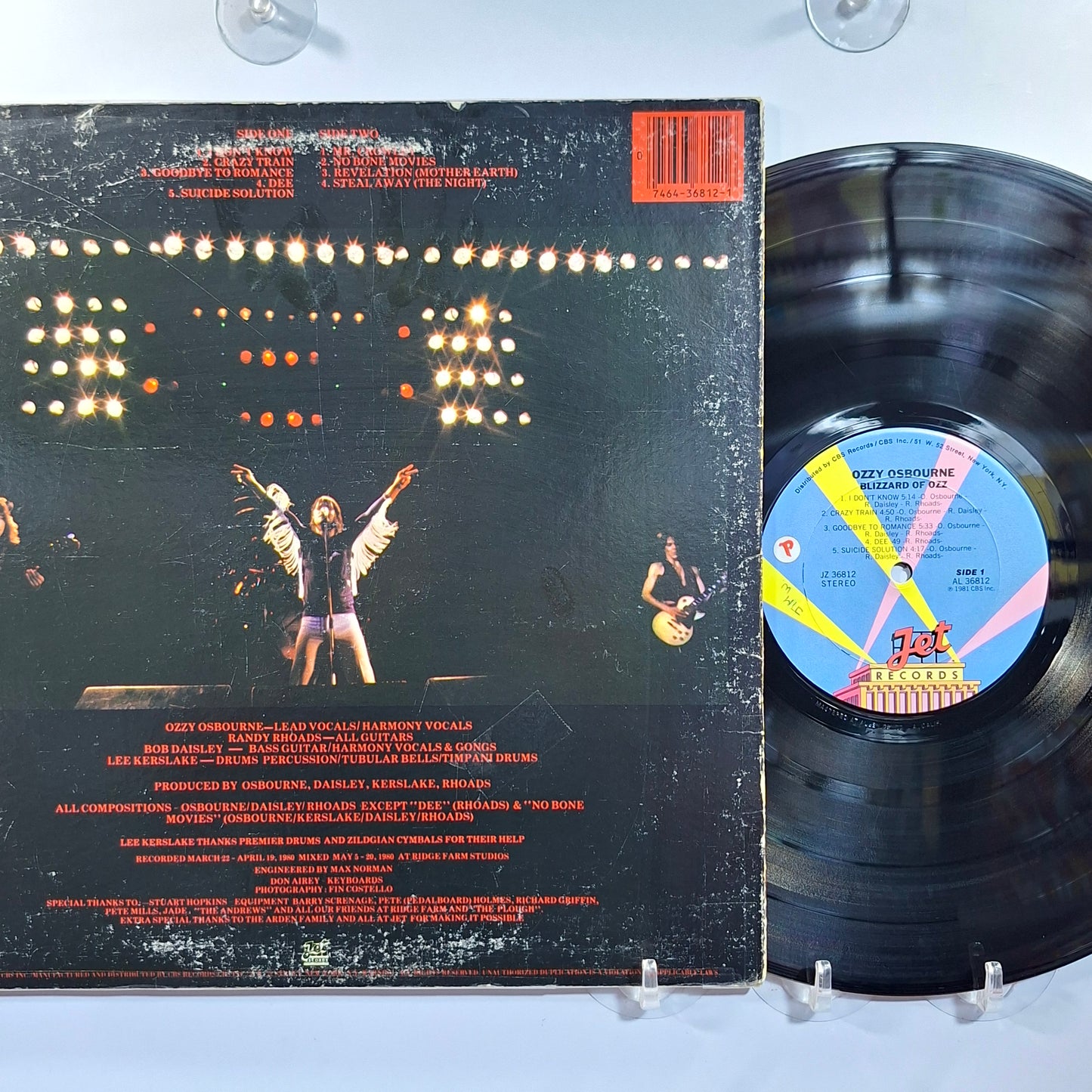 lp Ozzy Osbourne Blizzard of Ozz made usa 1981 heavy metal rock