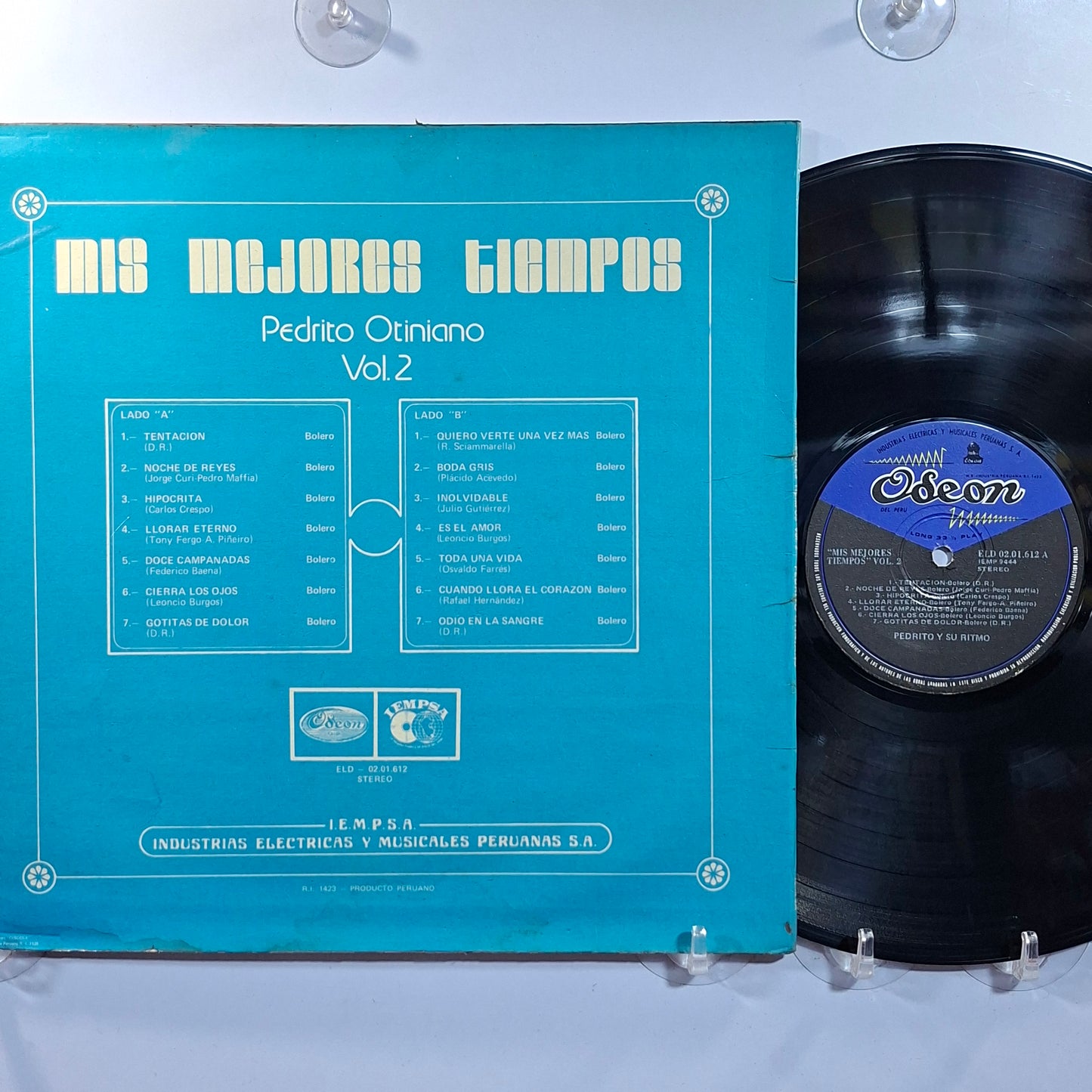 lp Pedrito Otiniano Mis Mejores Tiempos Vol 2 made peru 1978 latin bolero
