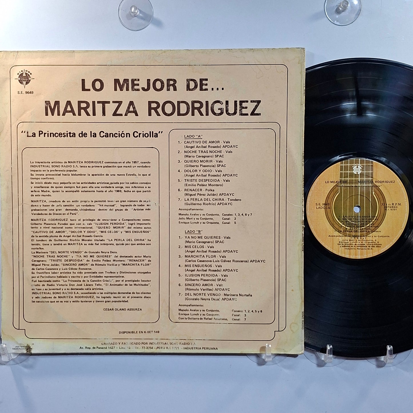 lp Maritza Rodriguez Lo Mejor De Maritza Rodriguez made peru 1982 criollo folk
