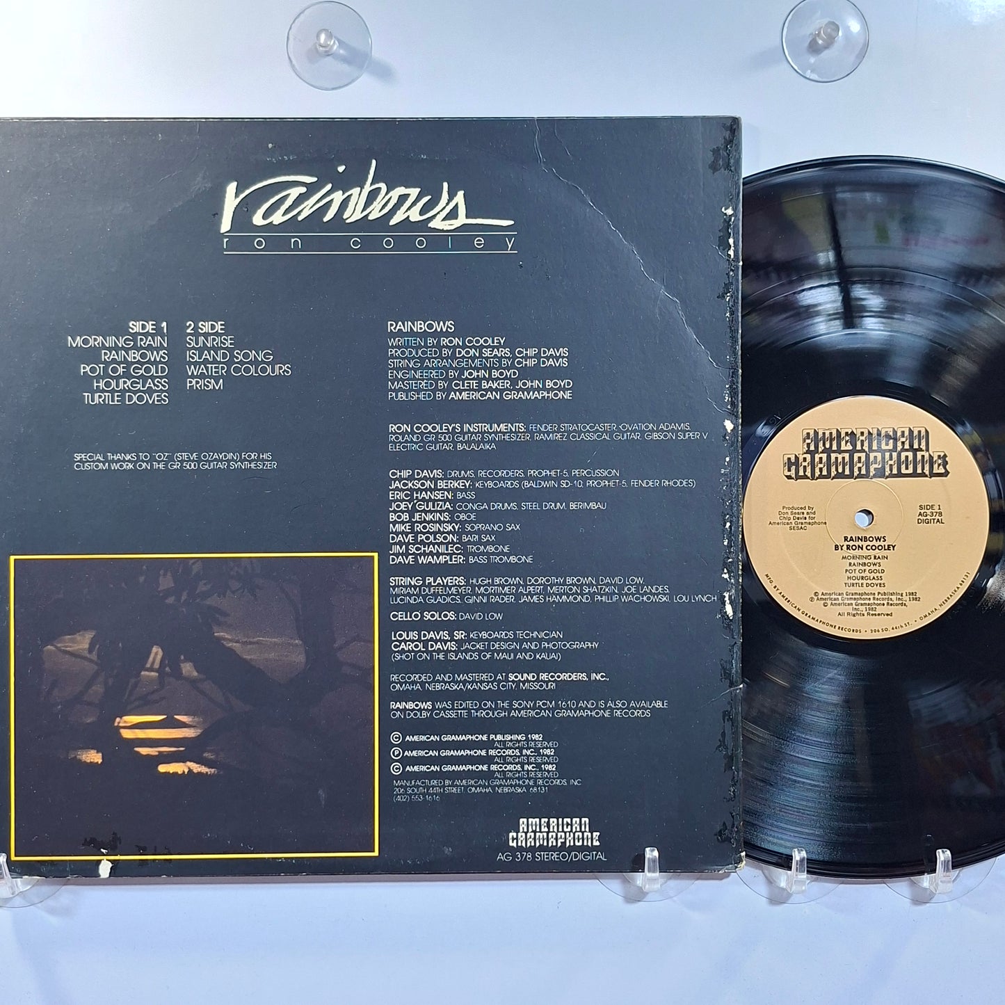lp Ron Cooley Rainbows made usa 1982 Electronic new age