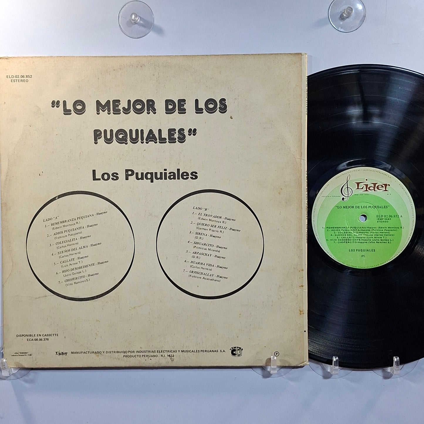 lp Los Puquiales Lo Mejor de Los Puquiales made peru 1980 huayno folk