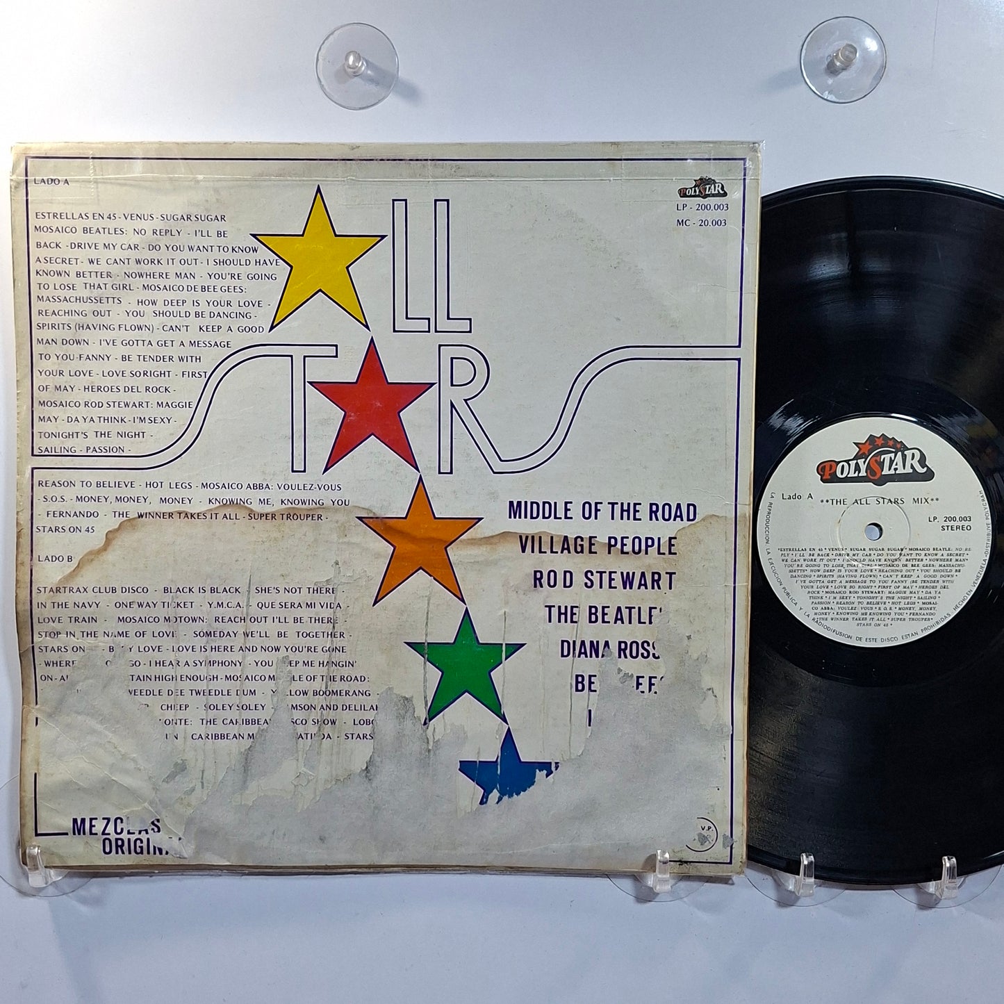lp The All Stars Mix Stars On 45 Startrax Rock Heroes Middle Of The Road made venezuela 1981 medley pop rock