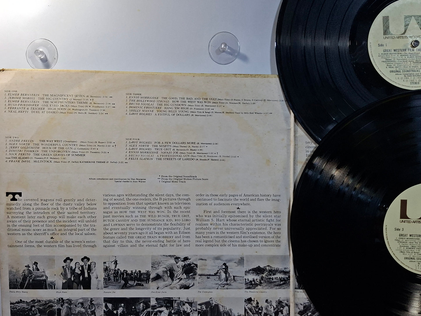 x2 lp Great Western Film Themes Collection The Good The Bad And The Ugly A Fistful Of Dollars The Magnificent Seven varios made inglaterra 1974 gatefold soundtrack