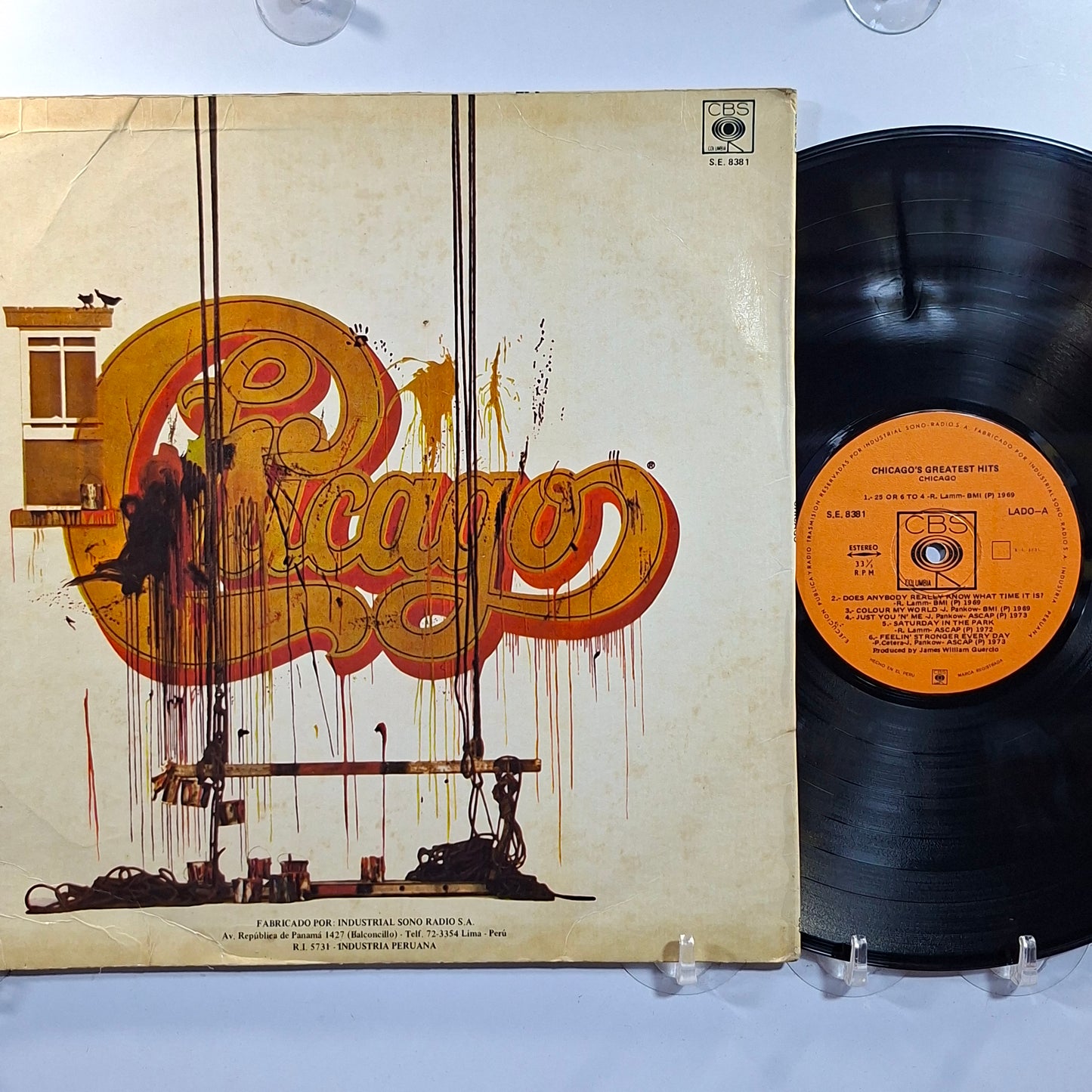 lp Chicago Chicago's Greatest Hits made peru 1977 rock
