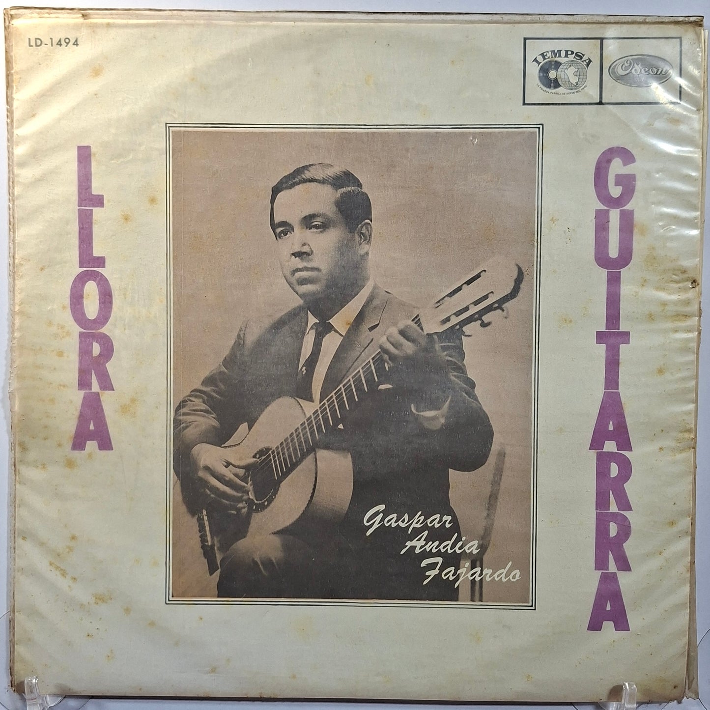 lp Gaspar Andia Fajardo Llora Guitarra made peru 1975 huayno folk
