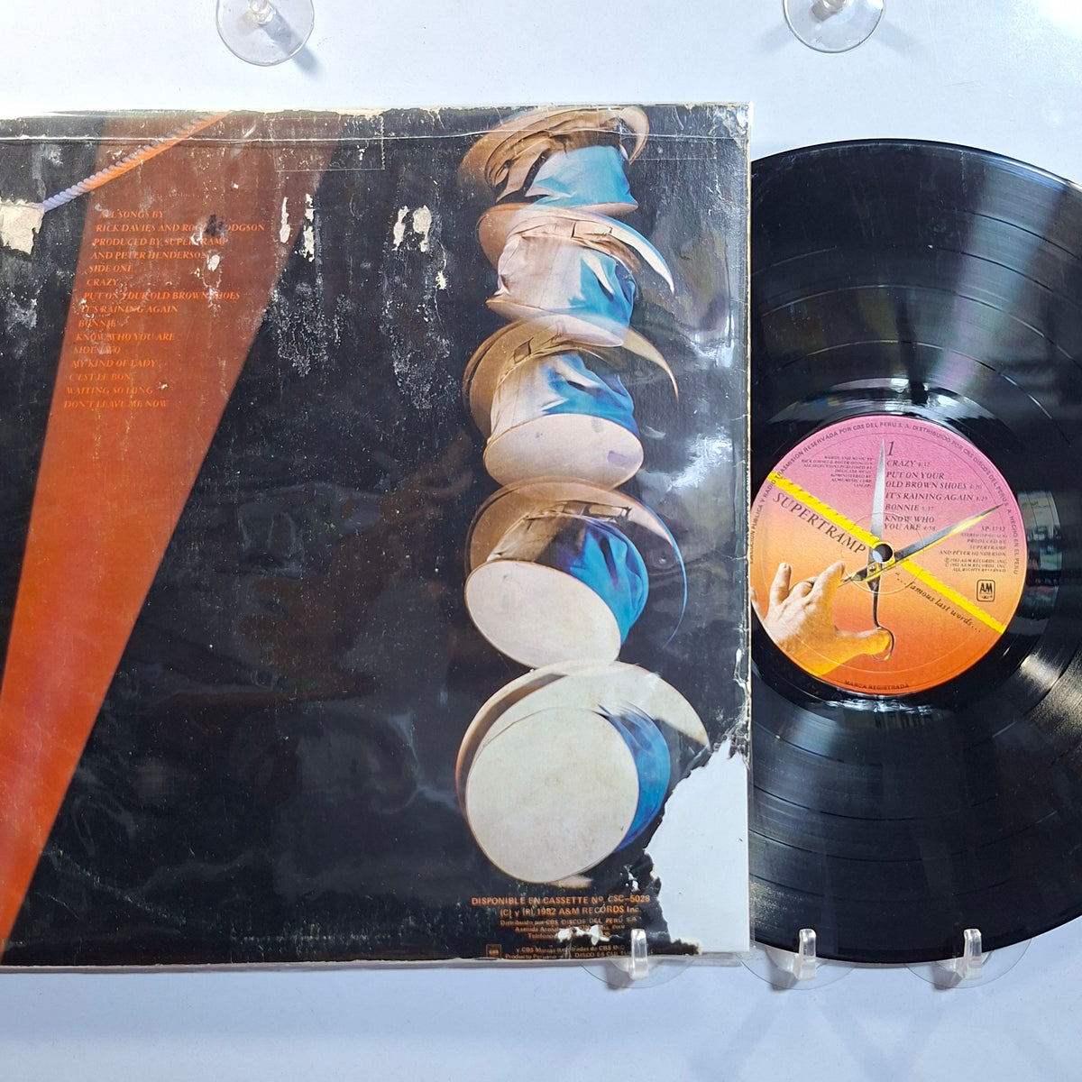 lp Supertramp Famous Last Words made peru 1982 rock