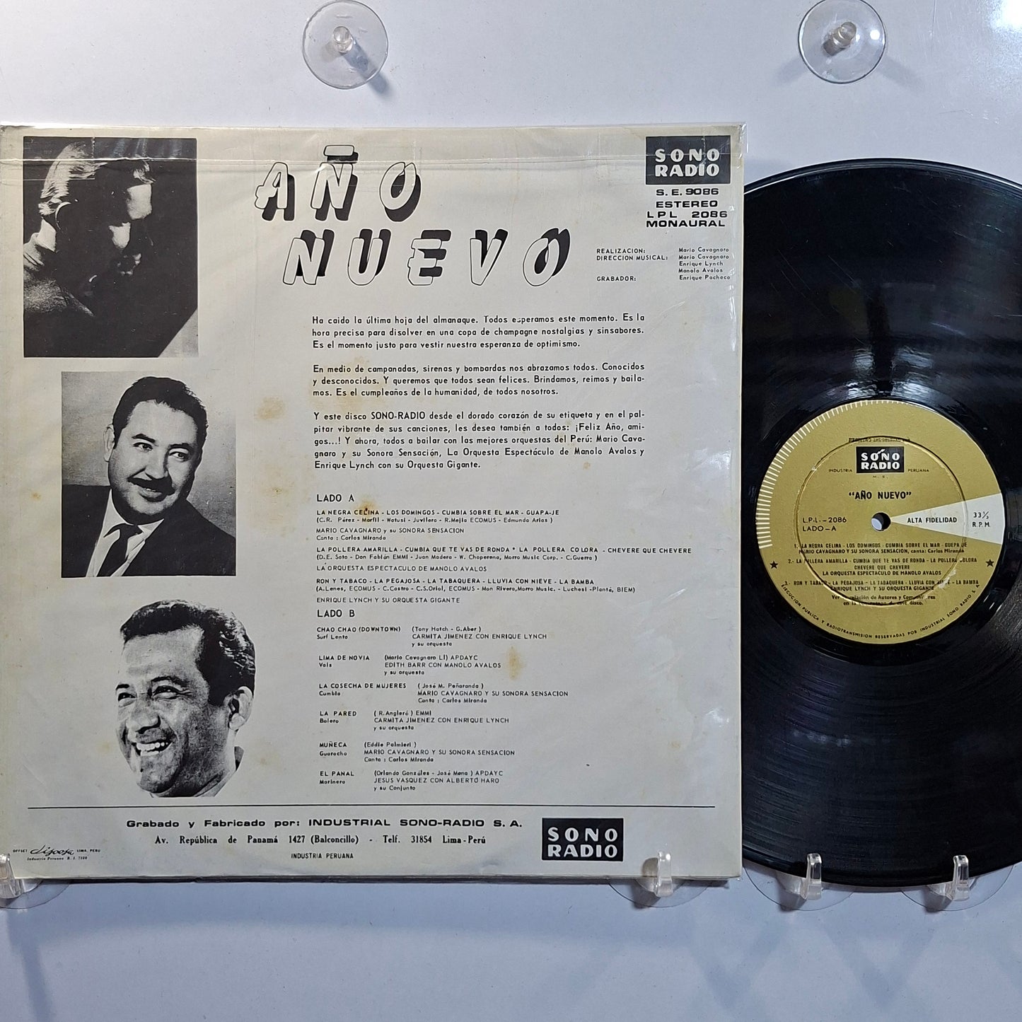 lp Año nuevo Mario Cavagnaro Enrique Lynch Manolo Avalos varios made peru 1966 latin cumbia