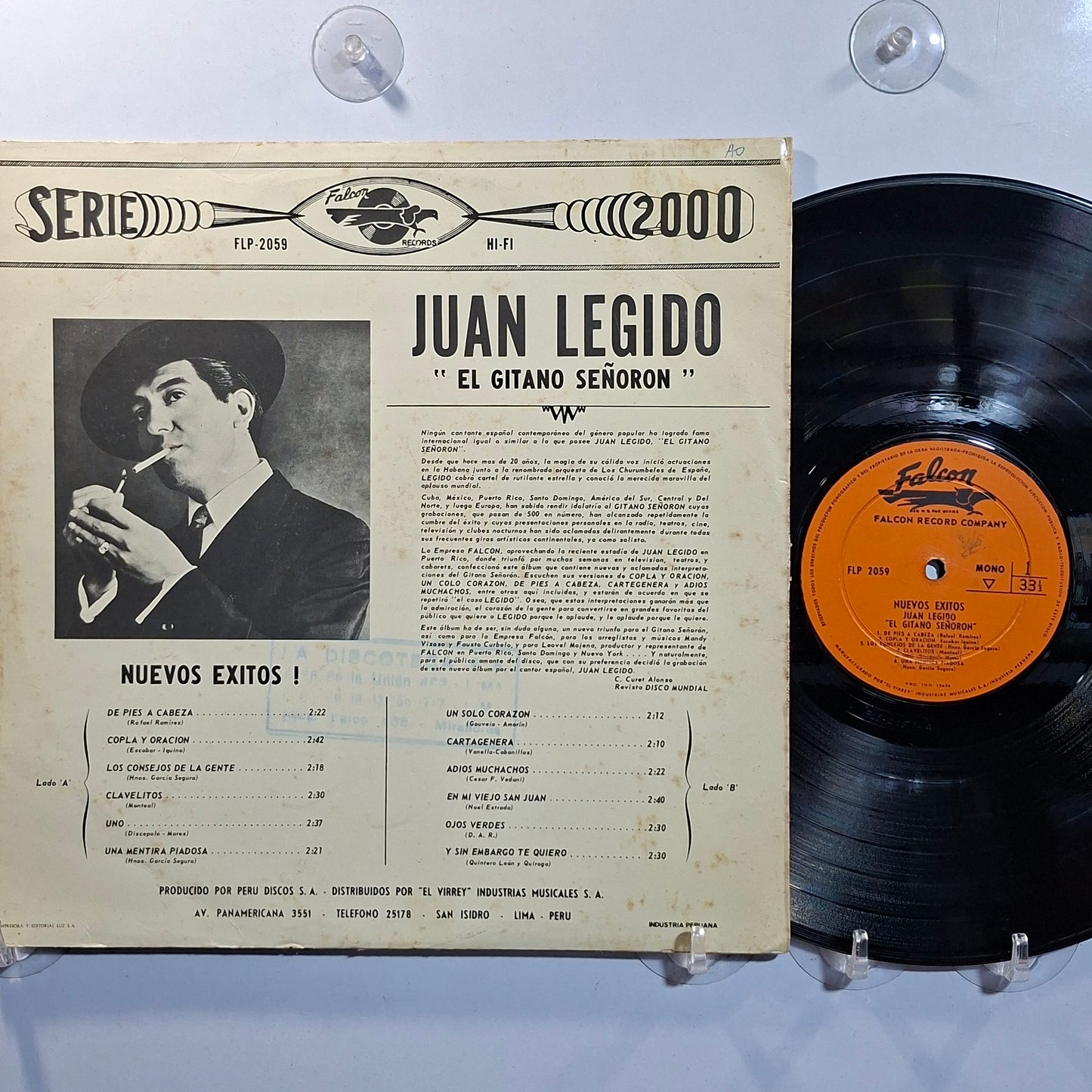 lp Juan Legido Nuevos exitos El Gitano Señoron made peru 1970 latin pop