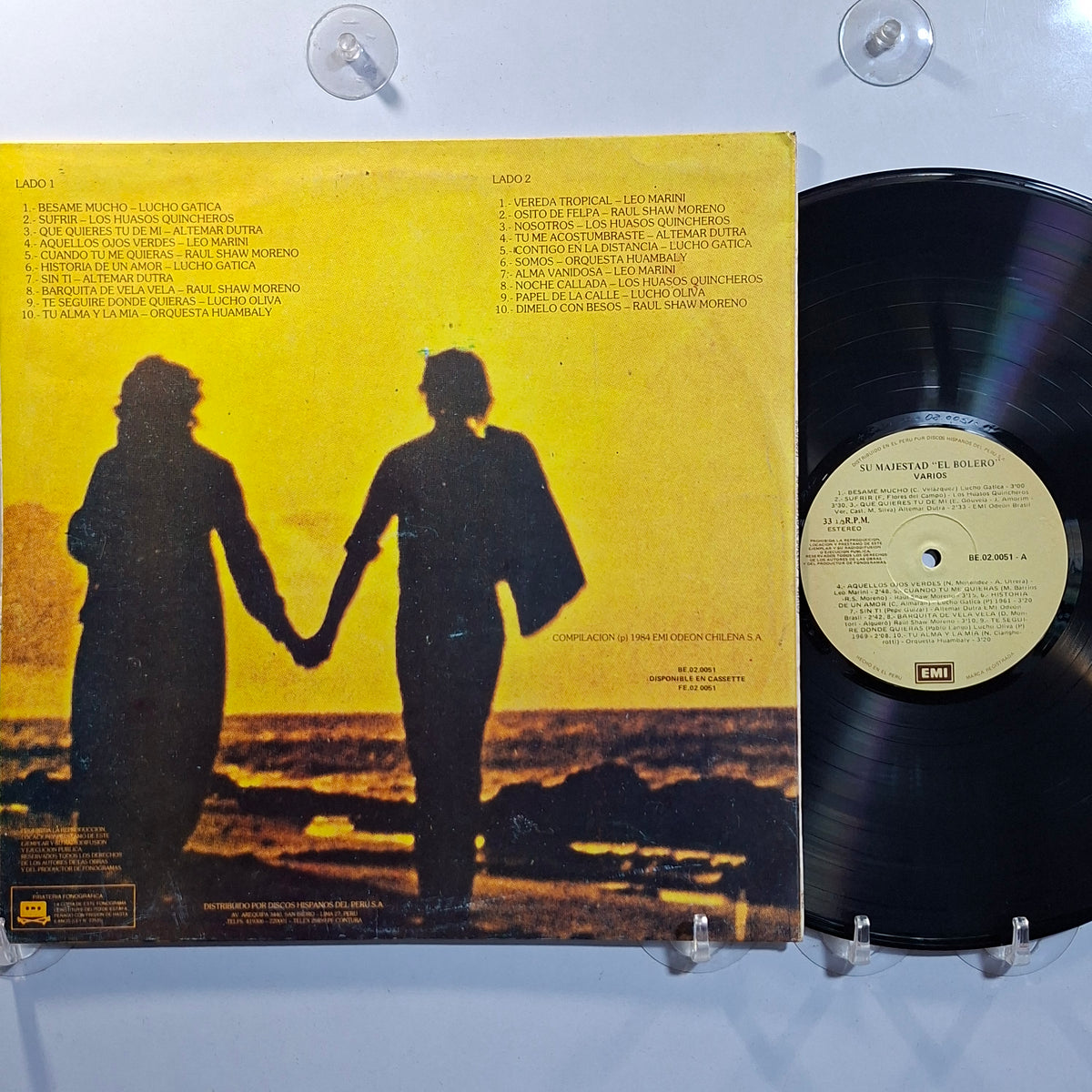 lp Su majestad El Bolero leo marini lucho gatica altemar dutra varios made peru 1980 latin bolero